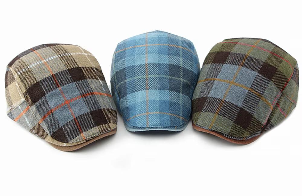 Geruiten flat cap (platte pet), Verzenden, Nieuw, Pet