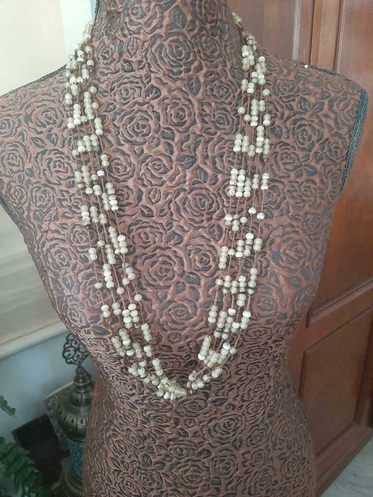 Nieuw!Indonesie/Prachtige&aparte ketting/hoorn/handgemaakt, Ophalen of Verzenden, Nieuw, Steen of Mineraal