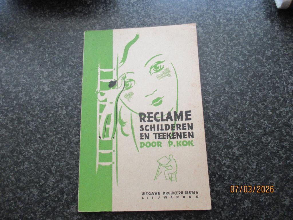 RECLAME SCHILDEREN EN TEEKENEN-ZELDZAAM BOEK -KOK-CA1943, Ophalen of Verzenden, Zo goed als nieuw, Schilder- en Tekenkunst