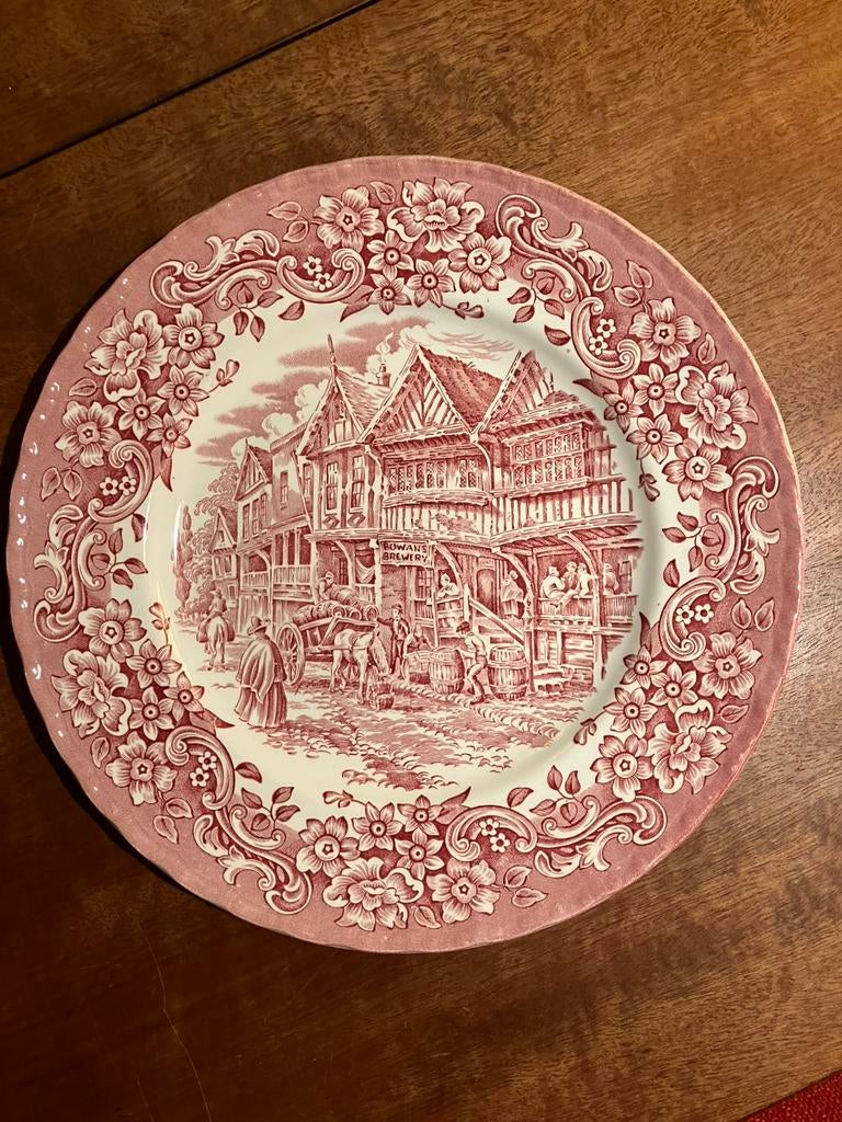 Bord 25 cm Royal Tudor Ware 17th century england, Ophalen of Verzenden