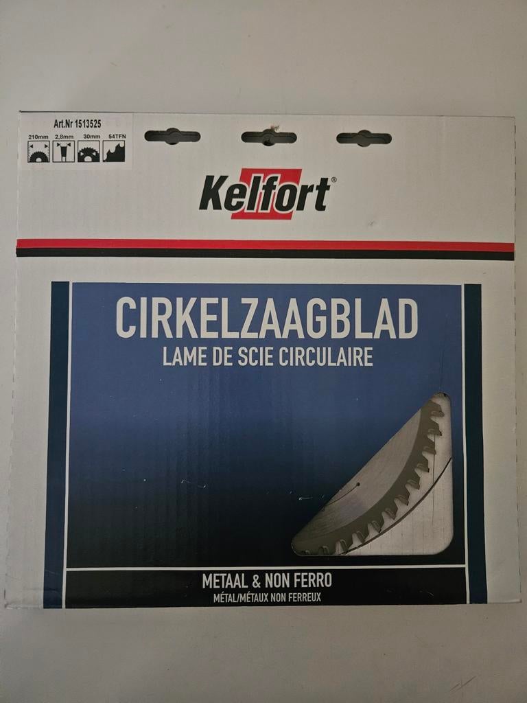 Kelfort Cirkelzaagblad 210mm Metaal & Non Ferro, Ophalen of Verzenden