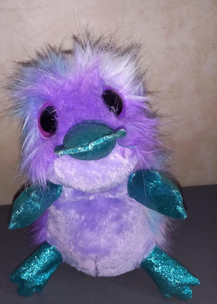 Ty Beanie Boo Zappy Paars Vogelbekdier met Glitters. Zgan, Ophalen of Verzenden, Zo goed als nieuw, Overige typen