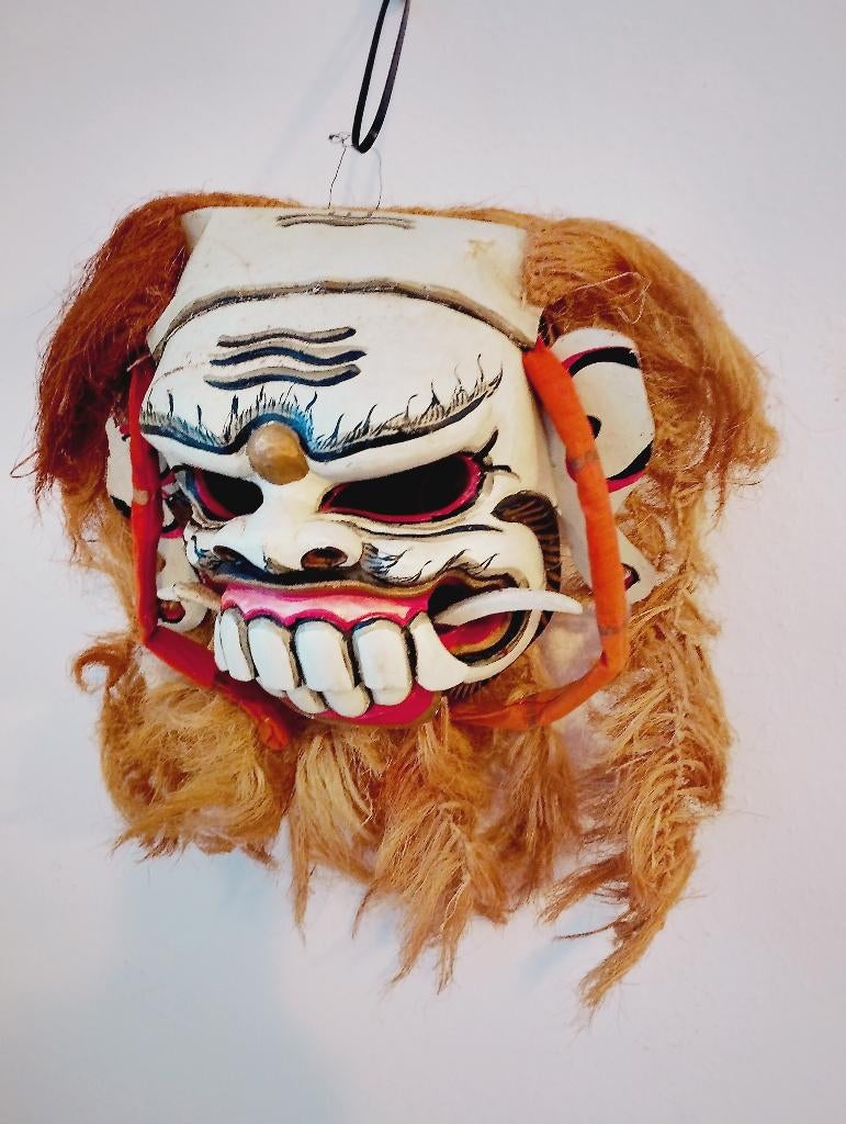 Indonesische Balinese houtsnijwerk Barong Demon masker, Ophalen of Verzenden