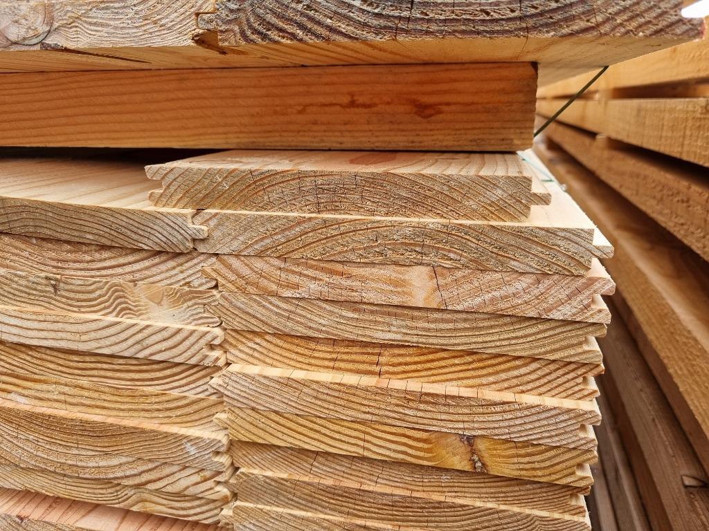 Douglas extra breed dakbeschot €17,50 per m2 incl. BTW!, Ophalen, Minder dan 25 mm, Nieuw, Plank