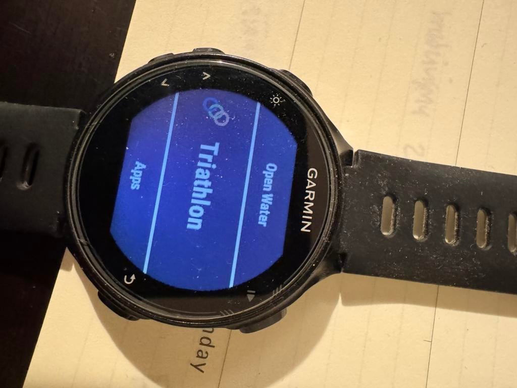 Garmin Forerunner 735 XT Sporthorloge GPS | Horloge + Kabel, Ophalen, GARMIN, Zwart, Zo goed als nieuw