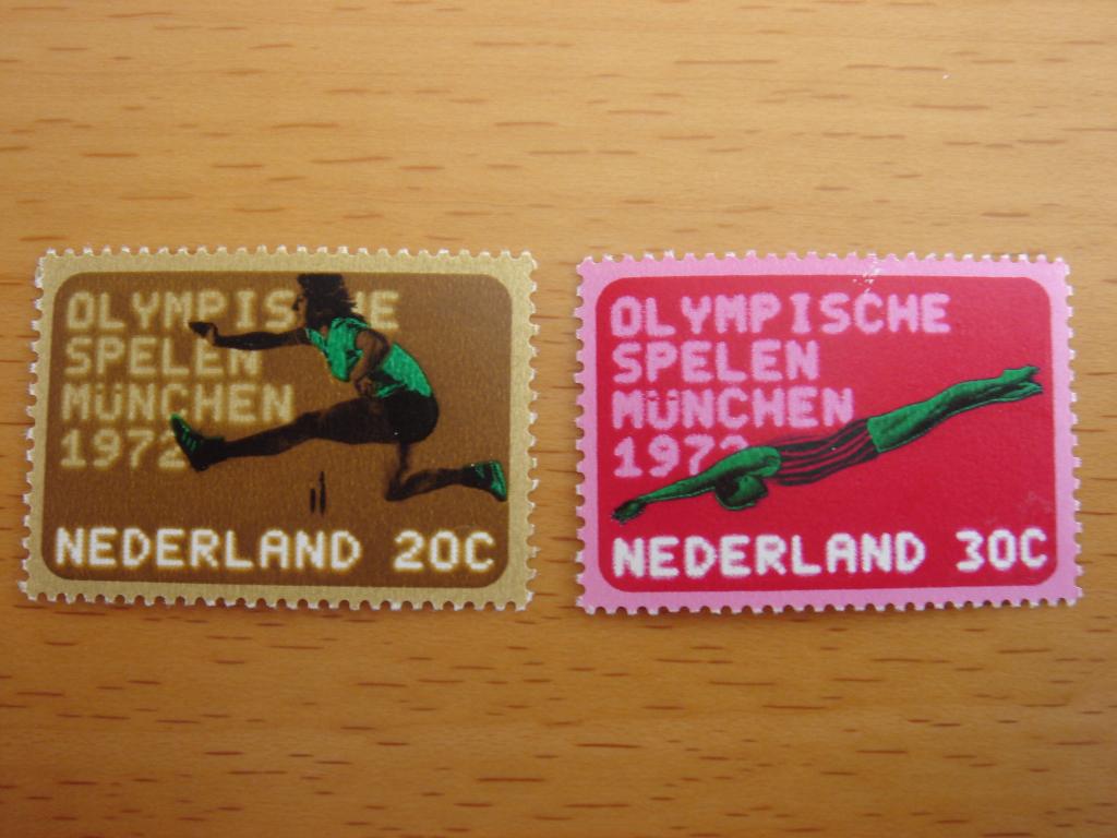 NVPH 1012 en 1013 Olympische Spelen, Postzegels en Munten, Postzegels | Nederland, Ophalen of Verzenden, Na 1940, Postfris