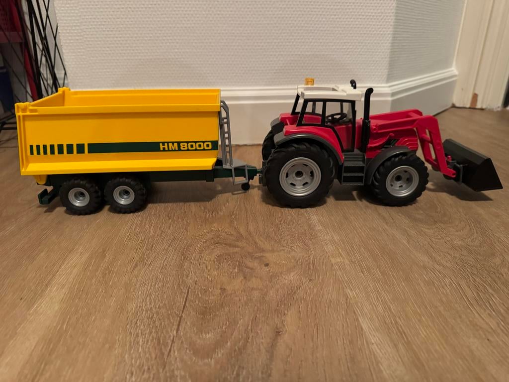 Play Mobil Tractor met Aanhanger -, Verzamelen, Ophalen of Verzenden, Zo goed als nieuw