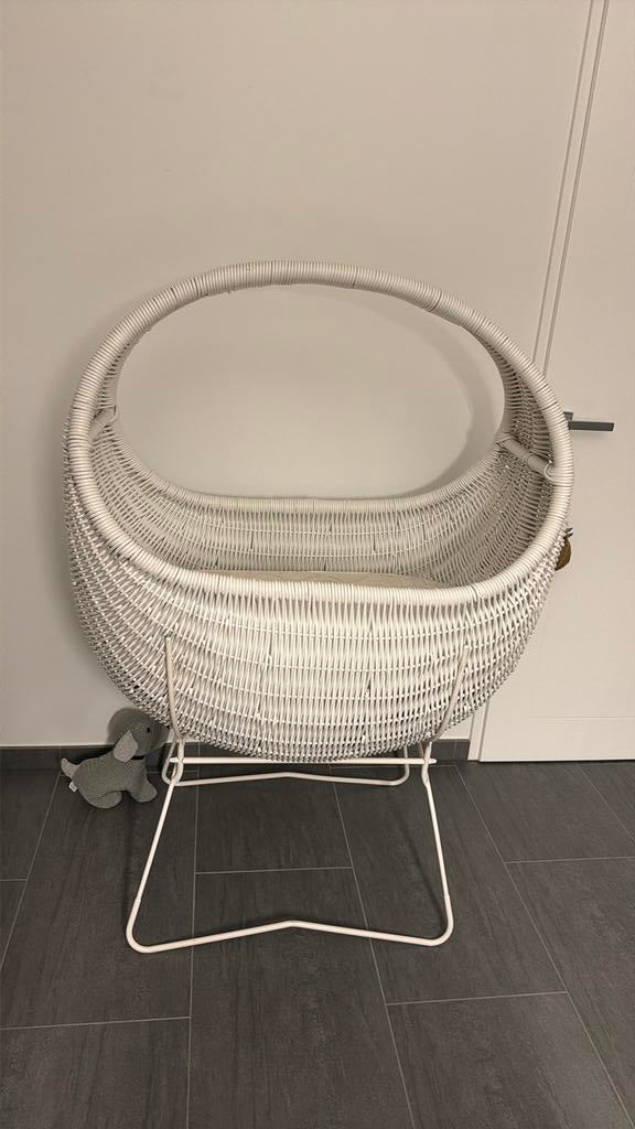 Mooie rotan babywieg ‘Celine’, Ophalen of Verzenden, Zo goed als nieuw, Wieg