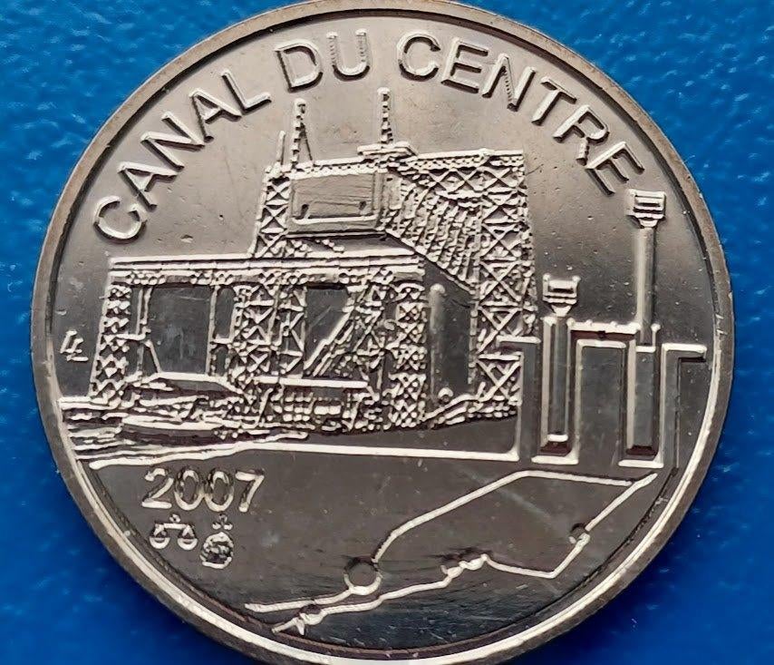 België Penning Wereld erfgoed 2007 - Canal du centre, Ophalen of Verzenden, Overige materialen, Buitenland