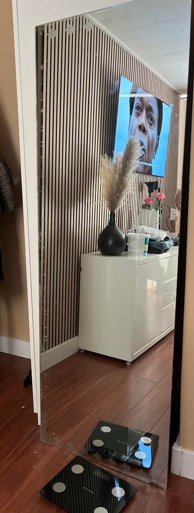 Paskamer spiegel, Ophalen, Gebruikt, 75 tot 100 cm, 150 tot 200 cm