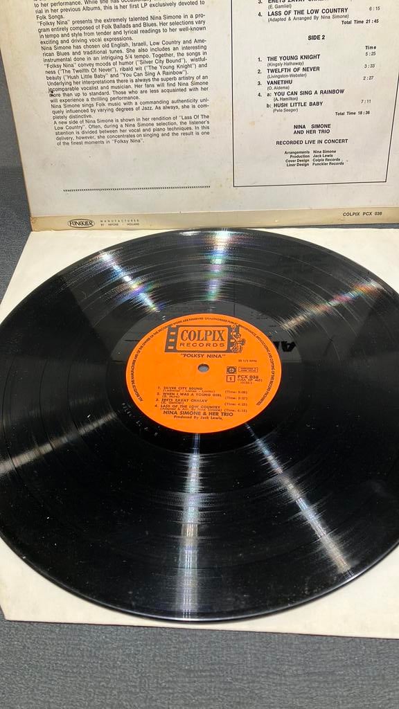 Nina Simone.  Folksy Nina, 1960 tot 1980, Gebruikt, Ophalen of Verzenden, 12 inch