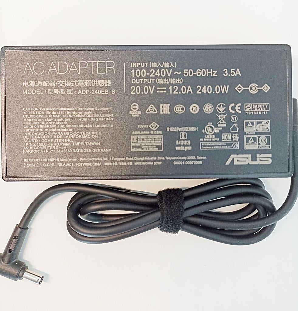 Asus 240W Oplader  ROG Strix G15 G713QM, 20V 12A, 6.0x3.7mm, ASUS, Nieuw, Ophalen of Verzenden, Drrkd2022@gmail.com