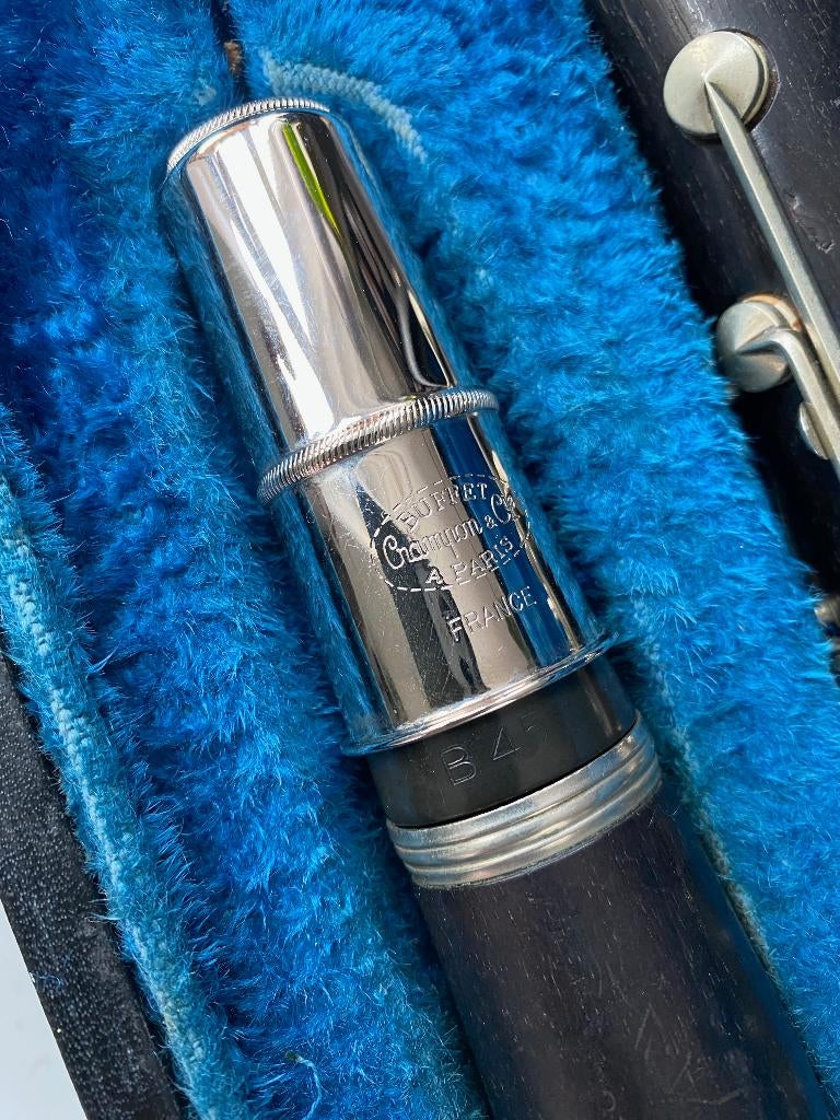 Klarinet jaren ‘50, Bes-klarinet, Gebruikt, Ophalen of Verzenden, Met koffer