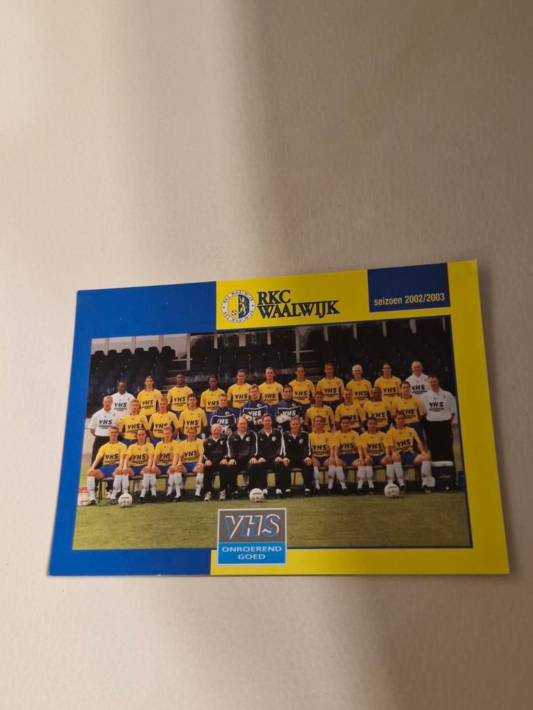 RKC Waalwijk Elftalfoto Seizoen 2002/2003, Ophalen of Verzenden