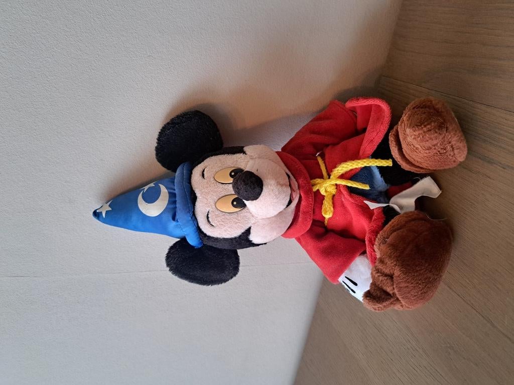 Mickey fantasia knuffel walt Disney world, Ophalen of Verzenden, Mickey Mouse, Gebruikt, Knuffel