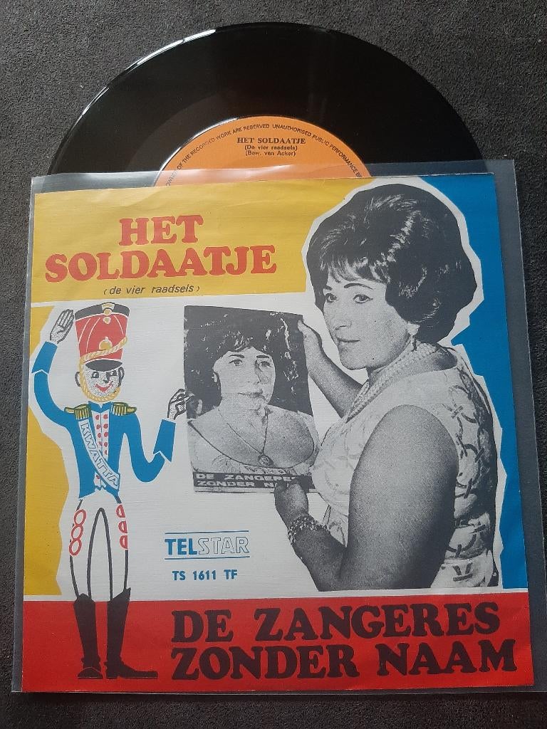 DE ZANGERES ZONDER NAAM - HET SOLDAATJE, 7 inch, Single, Ophalen of Verzenden, Zo goed als nieuw