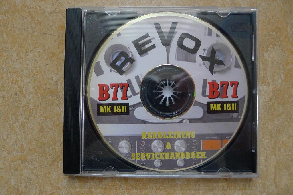 Bandrecorder servicemanual Revox B77-MKI en MKII, Ophalen of Verzenden, Bandrecorder