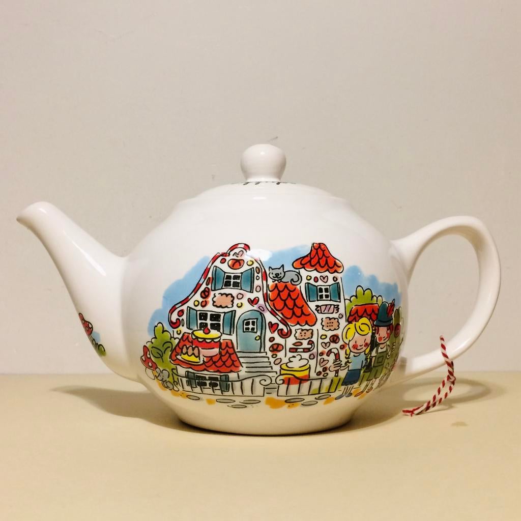 Theepot Efteling Blond Amsterdam + Efteling Droomvlucht Mok, Blond Amsterdam, Overige typen, Ophalen of Verzenden, Zo goed als nieuw