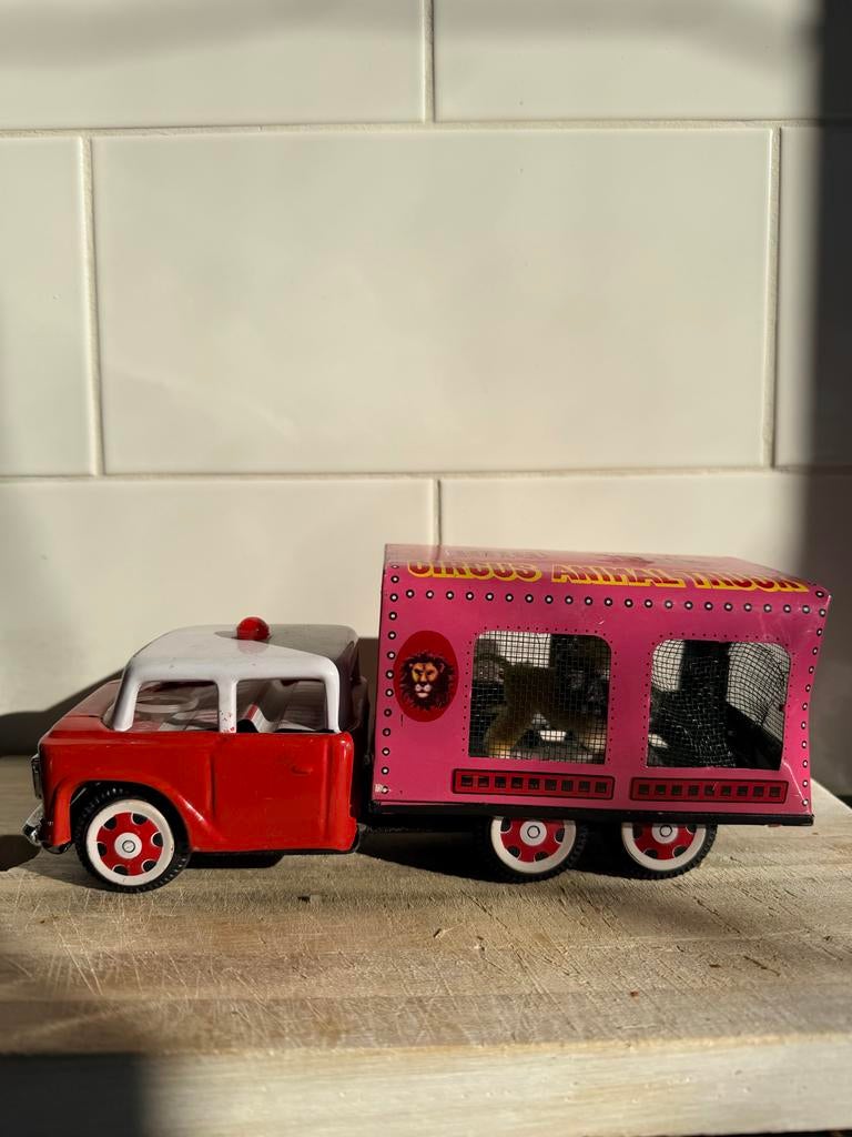 Vintage Blikken Circus Auto - Jaren 70, Ophalen of Verzenden