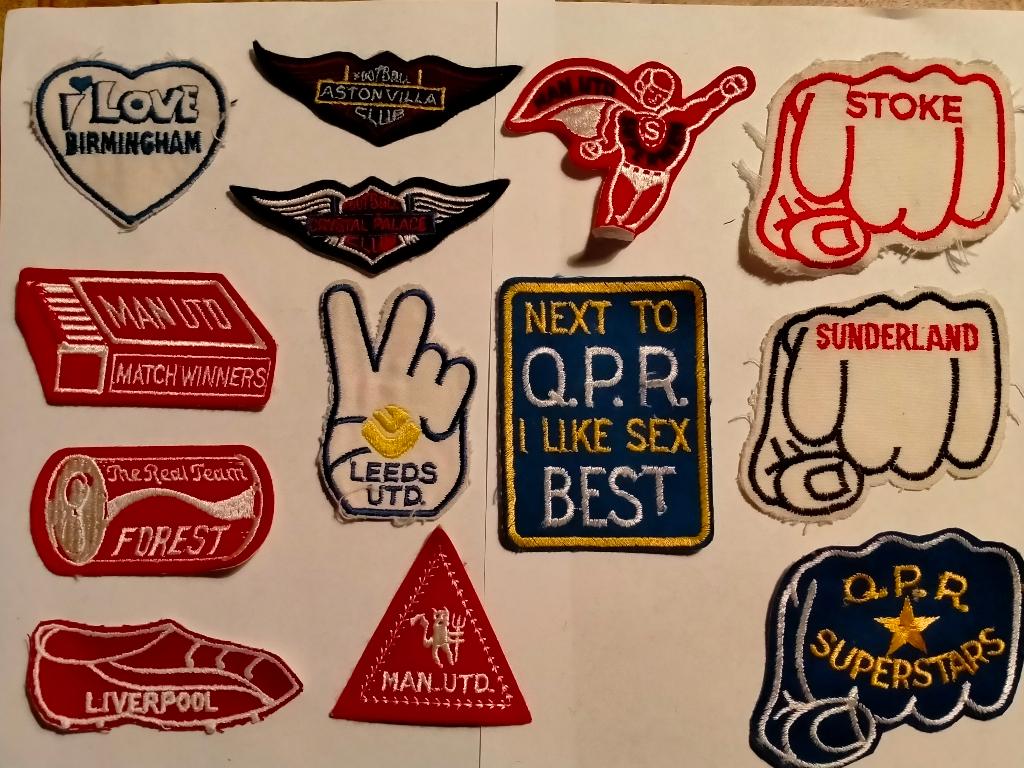 Sunderland Stoke City Liverpool vintage voetbal patch, Ophalen of Verzenden, Zo goed als nieuw, Buitenlandse clubs, Overige typen