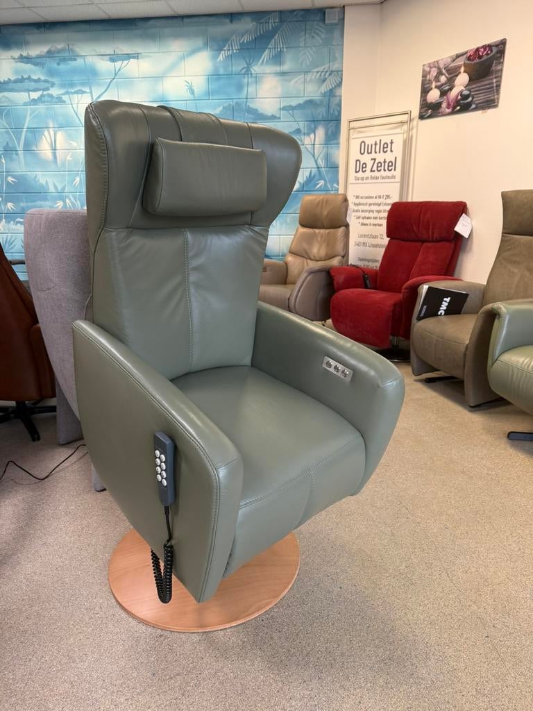 Prominent sta op stoel relax fauteuil met stoelverwarming, Ophalen of Verzenden, Nieuw, Leer, Gratis bezorging regio utrecht
