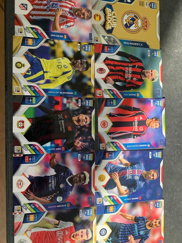 Normale kaarten panini fifa 365, Ophalen, Nieuw, Meerdere plaatjes