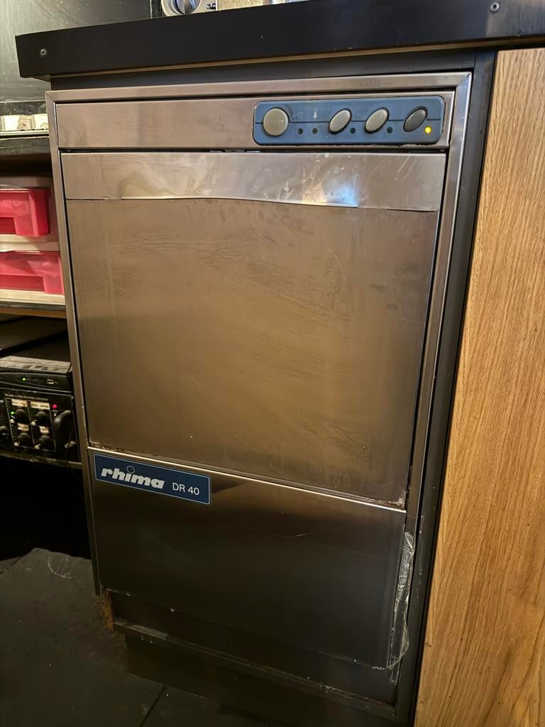 Rhima DR40 Glazenspoeler / Vaatwasser - Horeca, Ophalen, Gebruikt, 60 cm of meer, Minder dan 85 cm