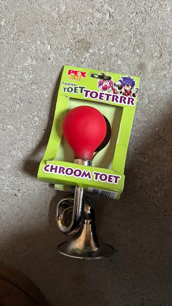 Pex kids chroom toet toeter fiets kind nieuw, Ophalen of Verzenden, Zo goed als nieuw