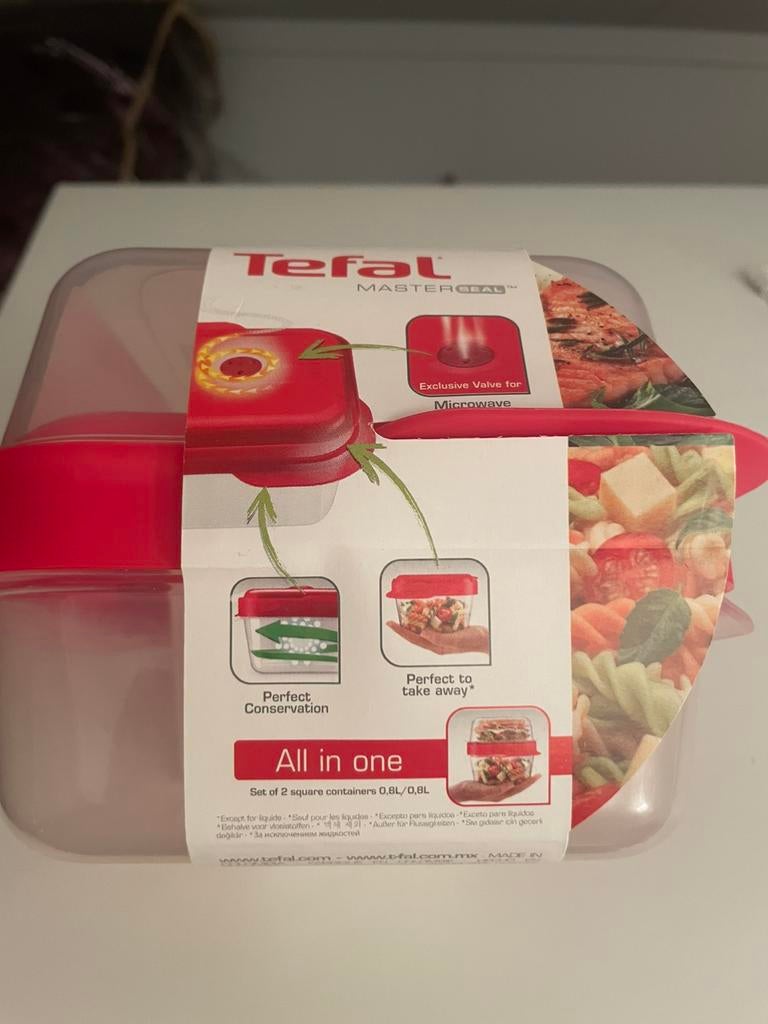 Tefal houdversbakjes All in one Nieuw 8 Stuks, Ophalen, Zo goed als nieuw