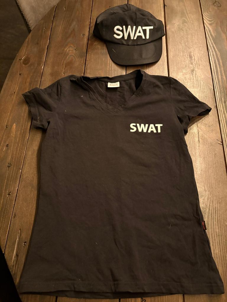 Swat carnavalskleding, Carnaval, Ophalen of Verzenden, Zo goed als nieuw, Kleding