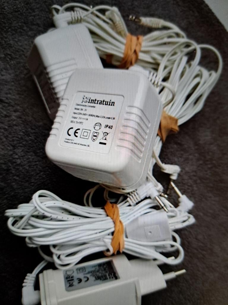 Kerstdorp intratuin Adapters 3v 3x, Ophalen of Verzenden, Gebruikt