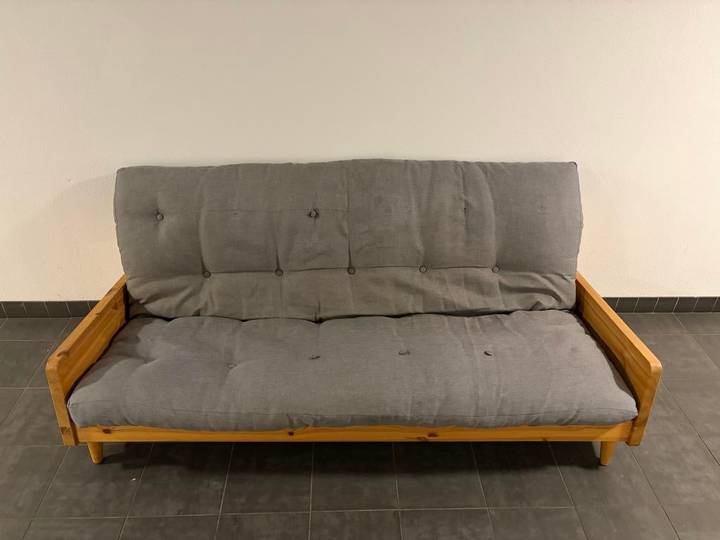 Karup slaapbank, Ophalen, Grijs, Tweepersoons, 200 cm