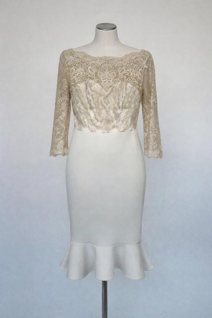 Chi Chi London witte Jurk Maat S/UK8, Kleding | Dames, Ophalen of Verzenden, Zo goed als nieuw, Maat 36 (S), Wit