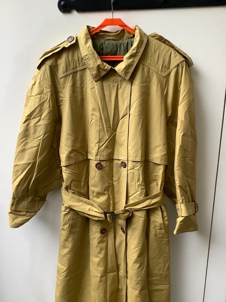 Vintage gewatteerde regenjas lange mantel Gil Bret maat 44, Kleding | Dames, Ophalen of Verzenden, Gedragen, Maat 42/44 (L)