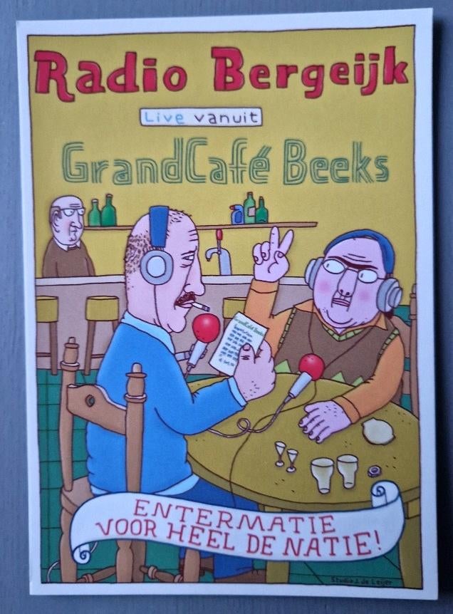 Radio Bergeijk VPRO radio 1 Boomerang Ansichtkaart, Verzenden, 1980 tot heden, Ongelopen, Overige thema's