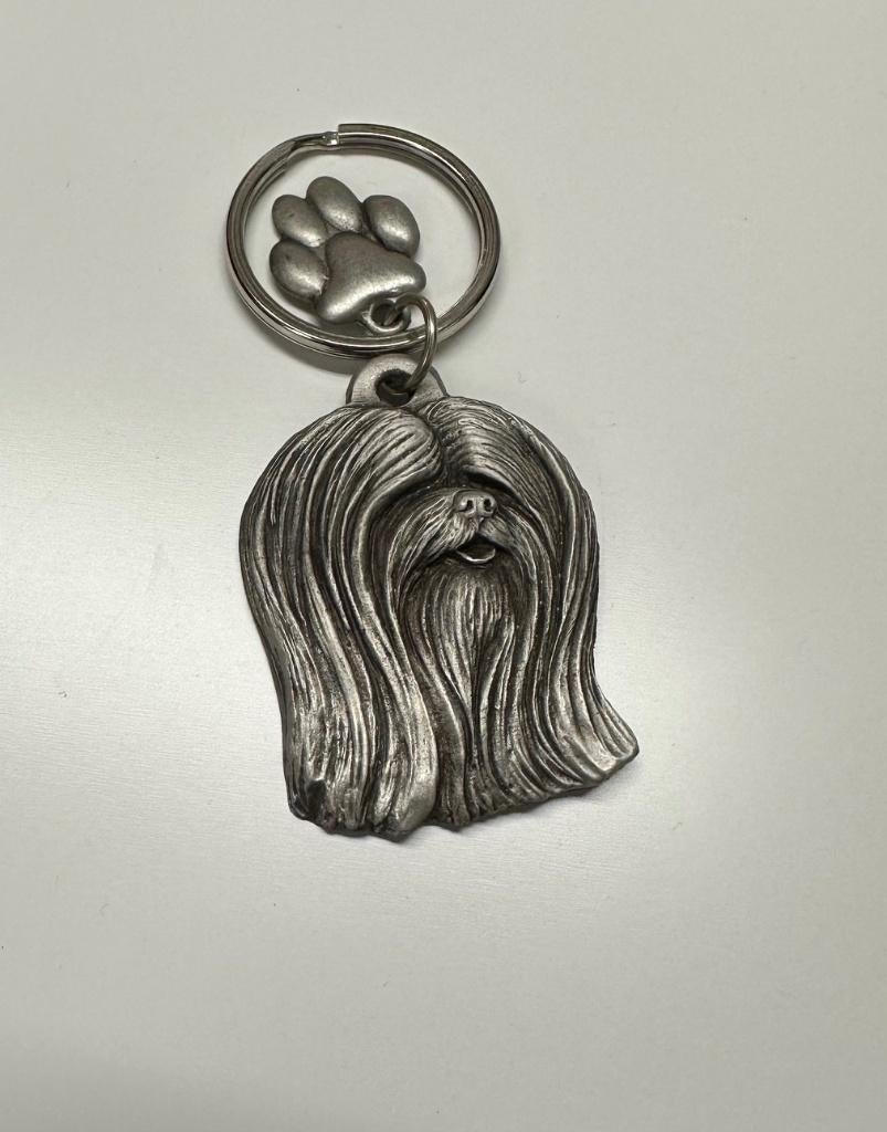 Sleutelhanger Lhasa Apso - tin, Dier of Natuur, Nieuw, Ophalen of Verzenden, Nvt