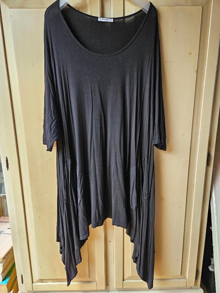 zwarte jurk/tuniek, Moonshine, maat 3, Verzenden, Zwart, Maat 46/48 (XL) of groter, Moonshine