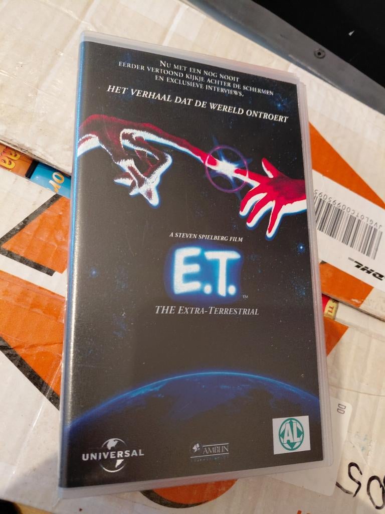 E.T the extra terrestrial videoband., Alle leeftijden, Ophalen of Verzenden, Gebruikt, Science Fiction en Fantasy
