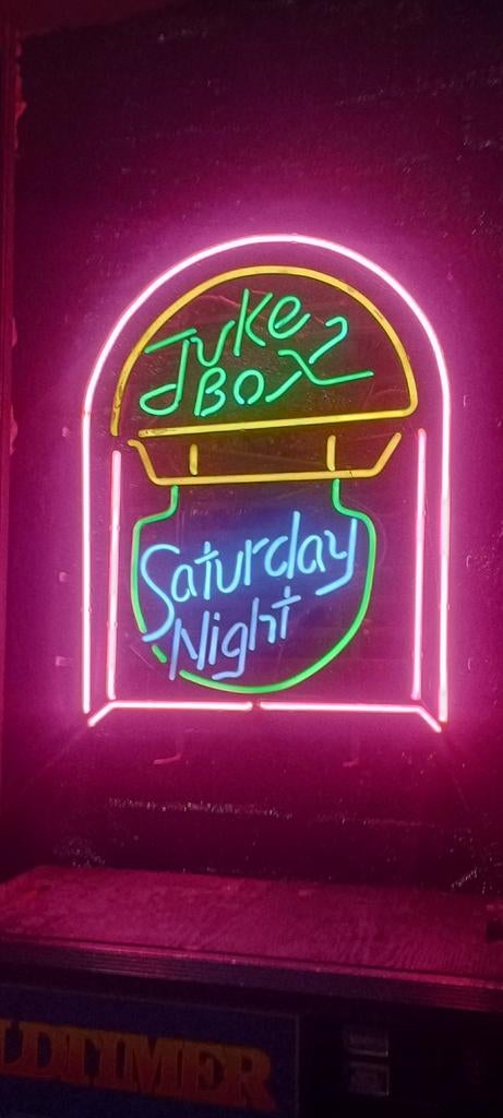 Prachtige Jukebox Neon Verlichting, Verzamelen, Automaten | Jukeboxen, Gebruikt, Overige merken, 1970 tot heden, Ophalen of Verzenden