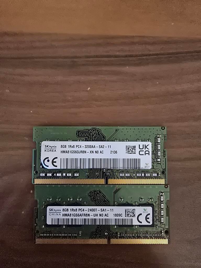 SK hynix China 8GB PC4-2400T laptop ramgeheugen stuks, DDR4, 8 GB, Ophalen of Verzenden, Zo goed als nieuw