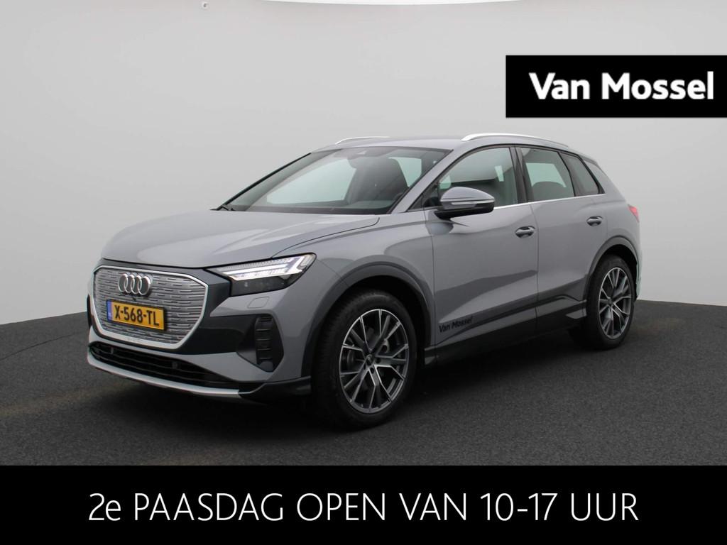Audi Q4 e-tron 40 Advanced edition 77 kWh | Parkeerhulp acht, Auto's, Automaat, 12 maanden, Zwart, Q4 e-tron