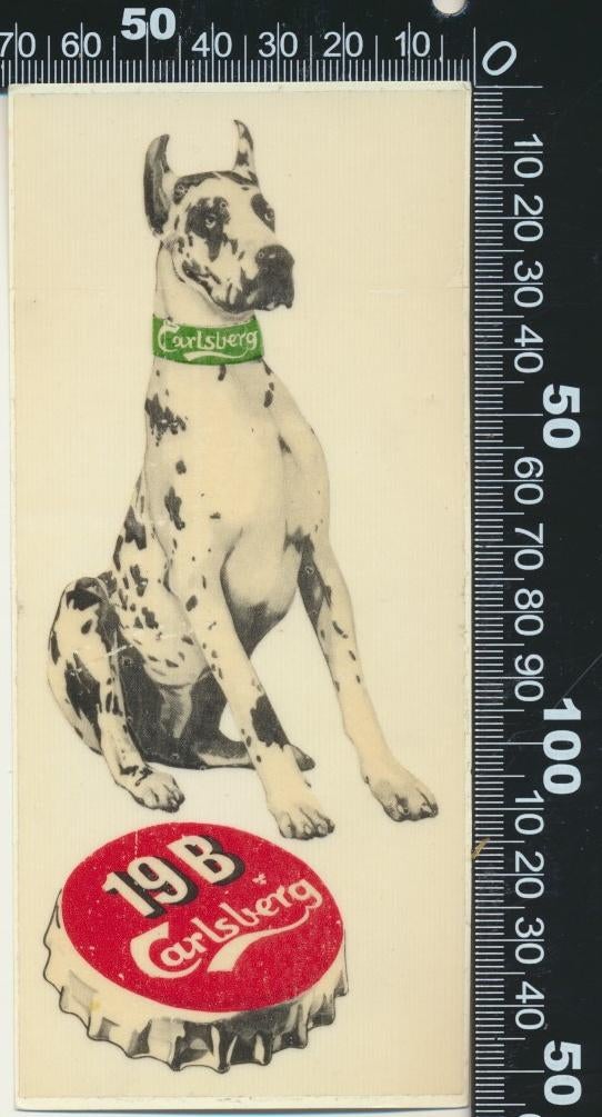 Sticker: Carlsberg (1), Ophalen of Verzenden, Zo goed als nieuw, Bedrijf of Vereniging