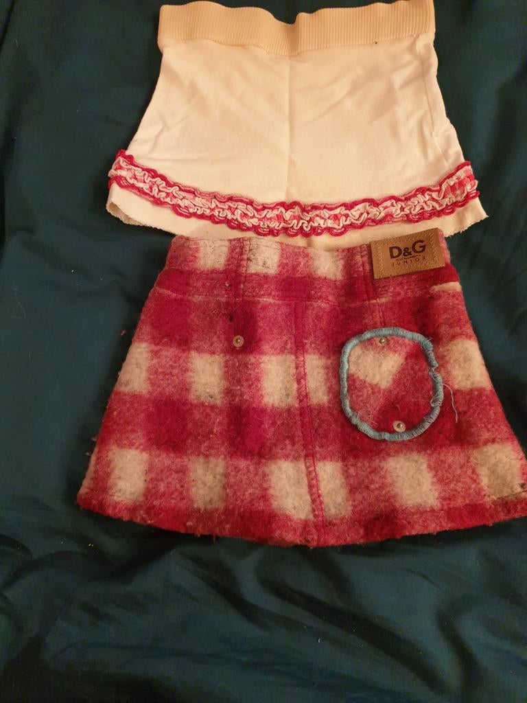 D&G DOLCE&GABBANA junior rokjes maat 80, Ophalen of Verzenden, Gebruikt, Meisje, Jurkje of Rokje