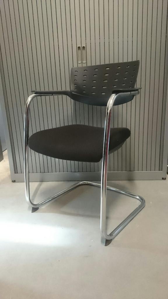 Slede stoelen conferentie stoelen, Huis en Inrichting, Stoelen, Ophalen, Gebruikt, -, Zwart