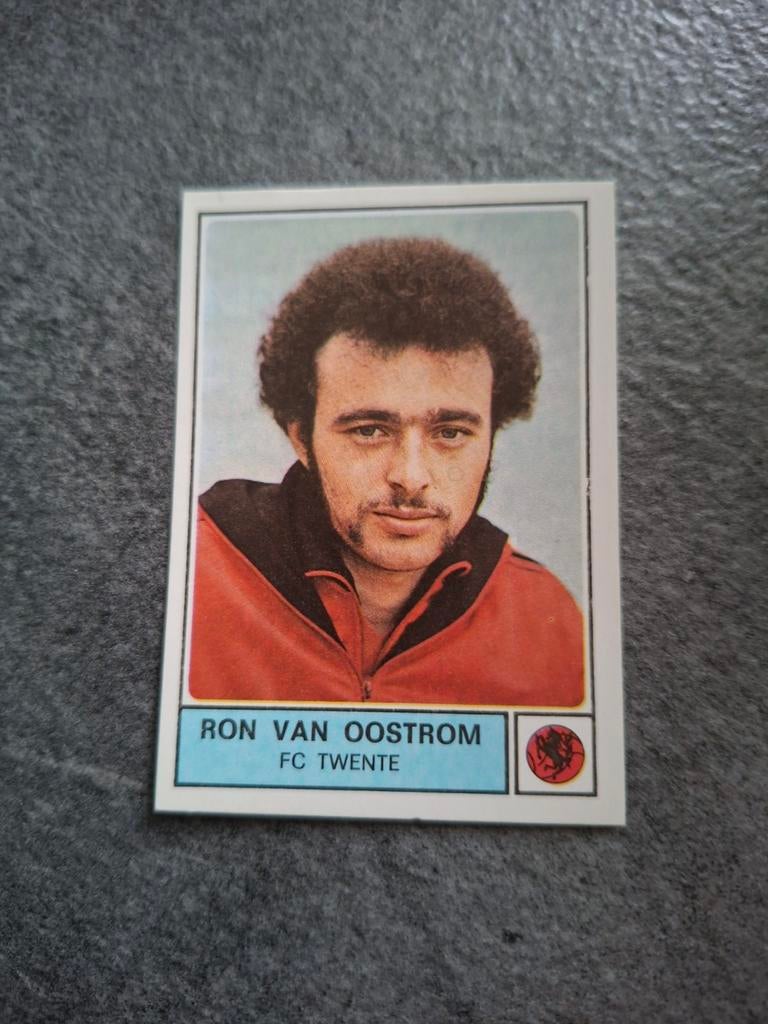 Panini sticker Voetbal 78. Speler Ron van Oostrom FC Twente., Verzenden, Zo goed als nieuw, Sticker