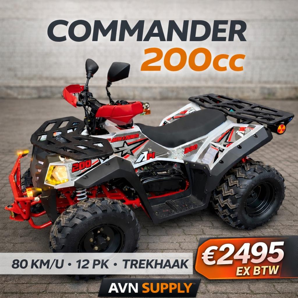 200cc Quad 12PK 80 km/u – Trekhaak – Nieuw – Offroad ATV, AVN SUPPLY, Info@avnsupply.nl, 200 cc, Sluisweg 2c, Hardinxveld Giessendam