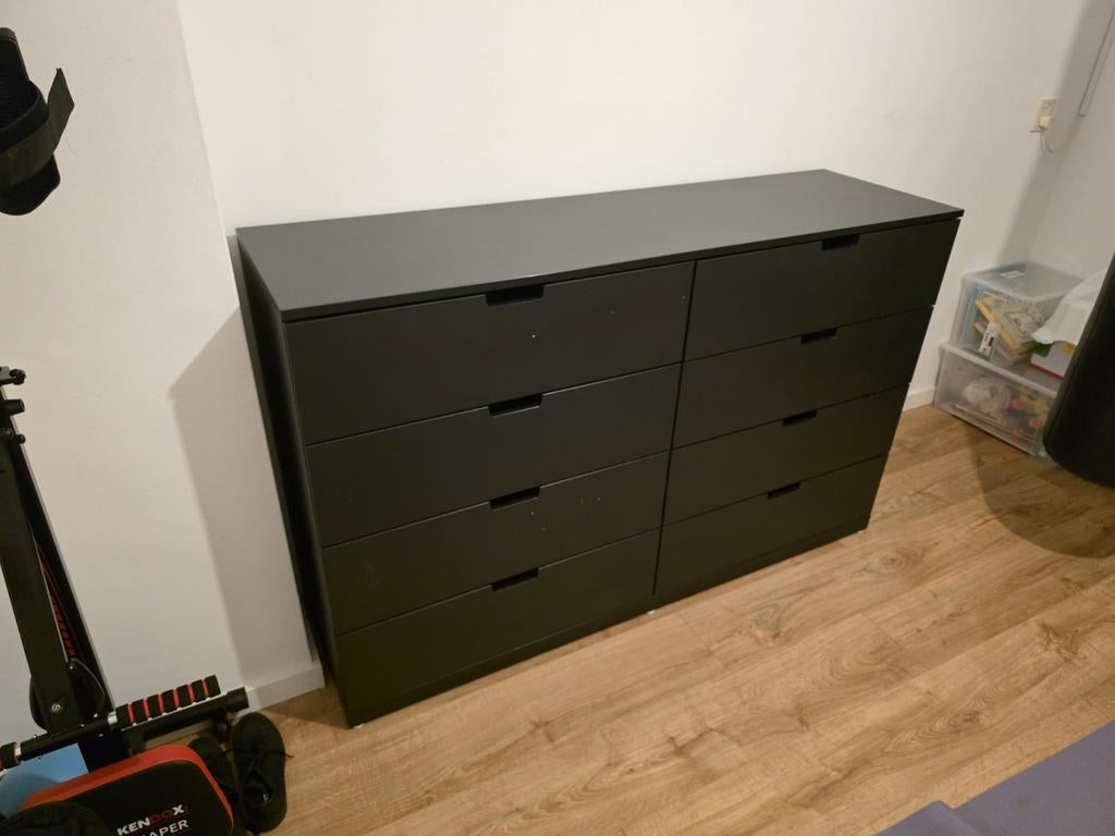 Ikea Nordli ladenkast, Ophalen, 150 tot 200 cm, Zo goed als nieuw, Met lade(s)