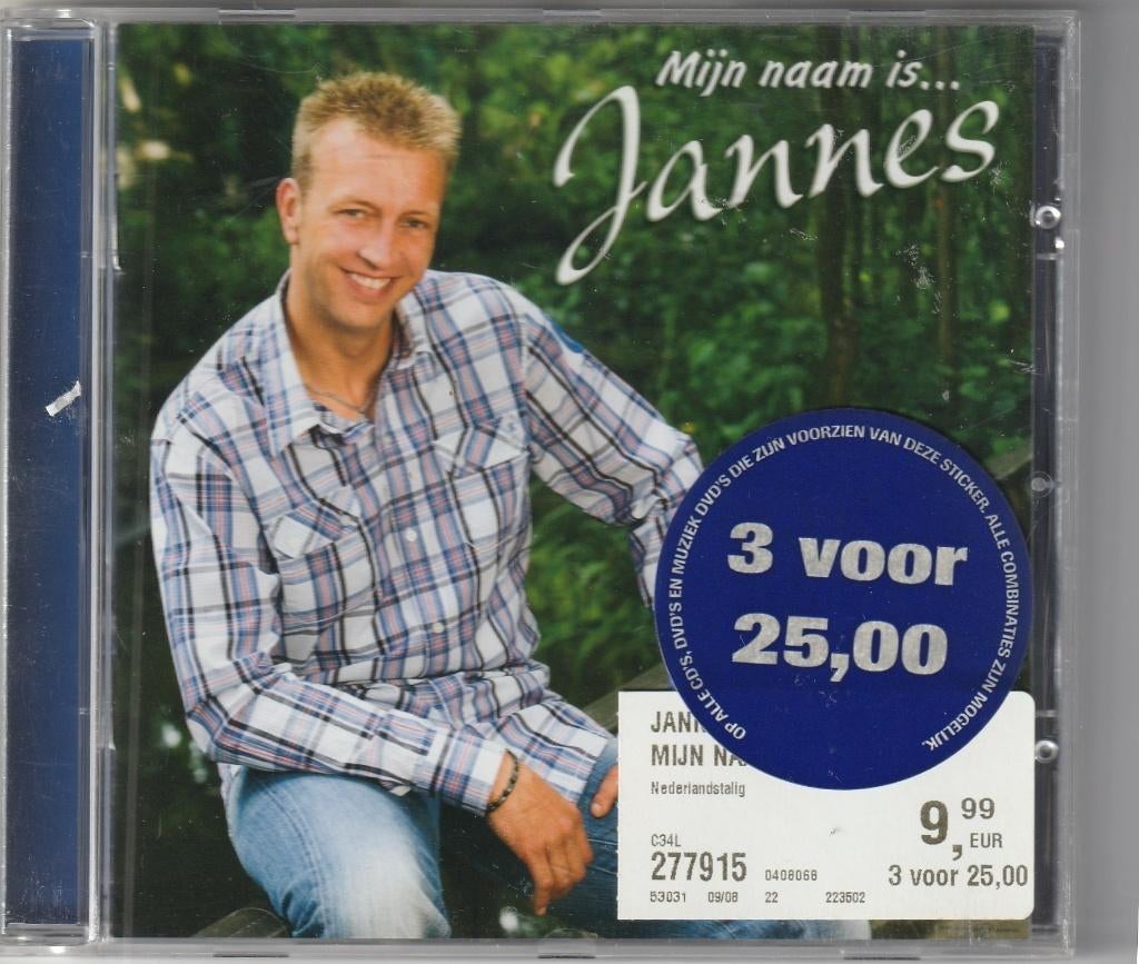 Jannes - Mijn naam is Jannes, Ophalen of Verzenden, Gebruikt, Levenslied of Smartlap