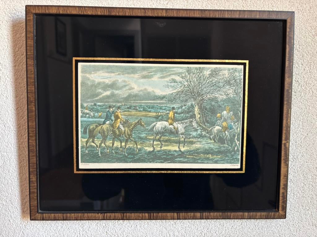 2 antieke paarden schilderijen, Ophalen of Verzenden