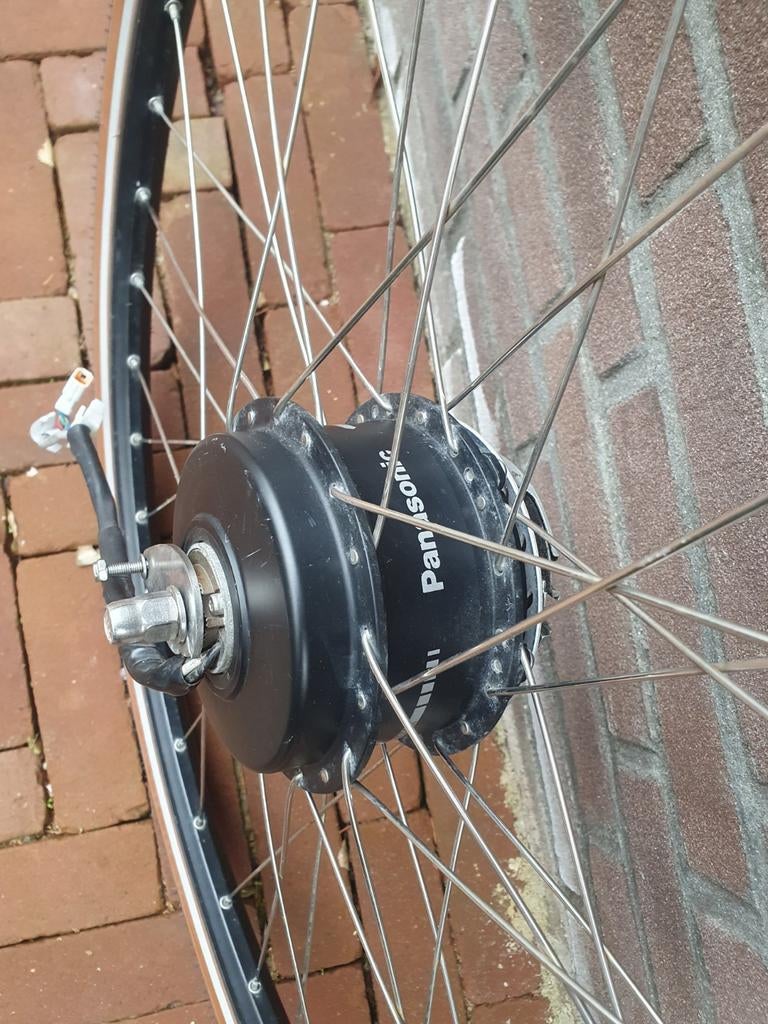 Panasonic e-bike motor met wiel., Fietsen en Brommers, Fietsonderdelen, Ophalen of Verzenden, Motor